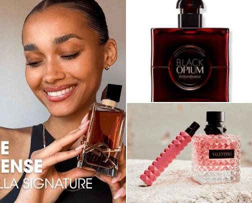 Must have perfumes for her cover photo collage