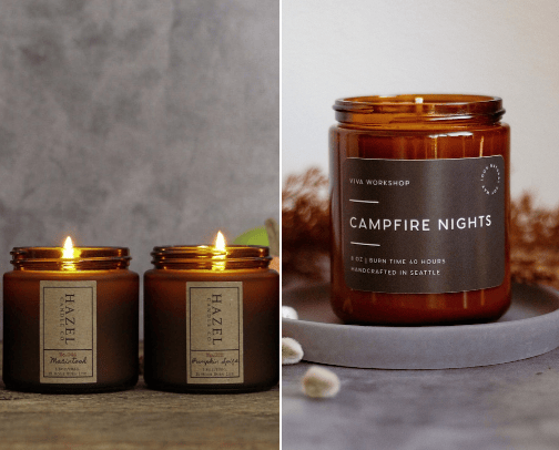 FALL CANDLES cover photo collage