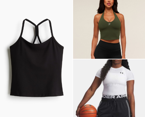 gym wear cover photo collage