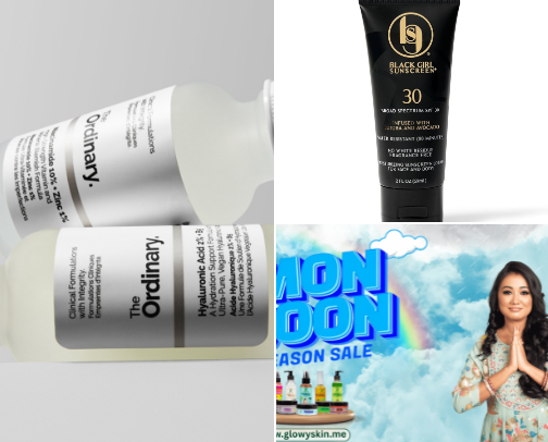 My skincare favourites cover photo collage