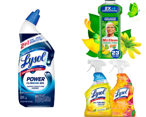 Things I use in my house to clean with cover photo collage