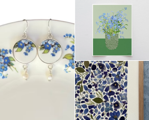 Unforgettable Forget Me Not Flower Gifts for Her cover photo collage