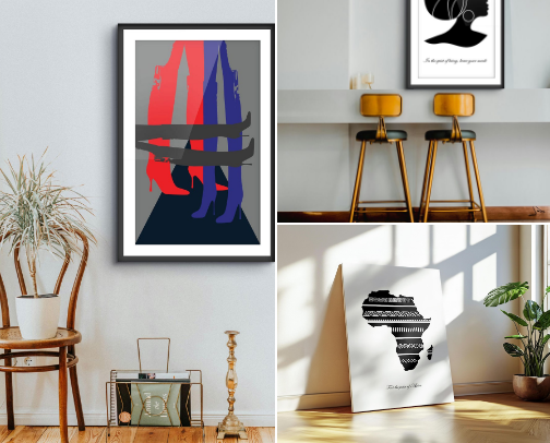 Digital printable art cover photo collage