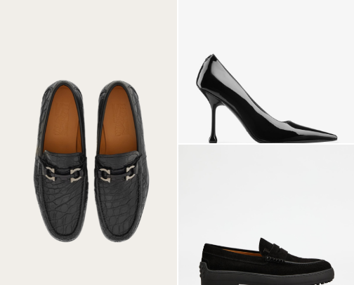 Shoes for men and women cover photo collage