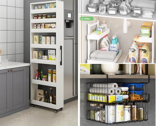 Viral Amazon Organization Hacks for Small Spaces (Kitchen & Closet) cover photo collage
