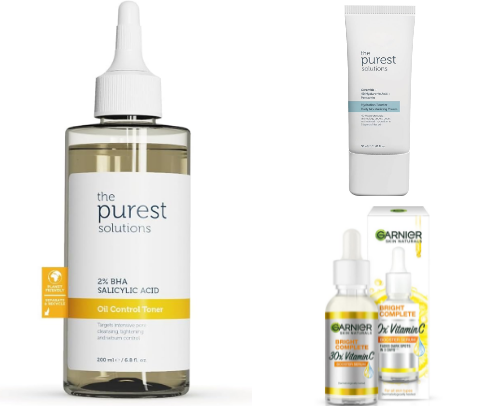 Skincare products that helped me with acne (+ some other skincare products) cover photo collage