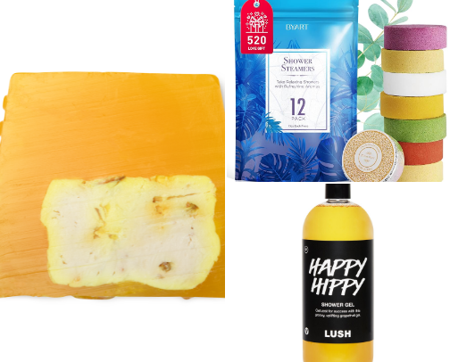 Fave shower Products cover photo collage