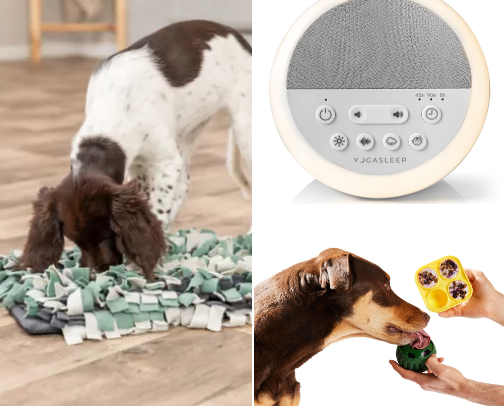 Best Calming Toys & Tools for Reactive Dogs: Reduce Stress & Build Confidence cover photo collage