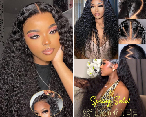 Human hair wig list cover photo collage