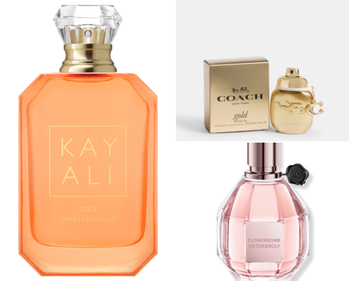 Fragrances for women cover photo collage