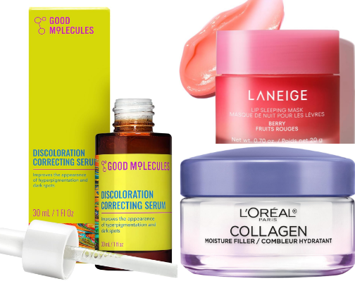 Skincare I LOVE as a College Student cover photo collage