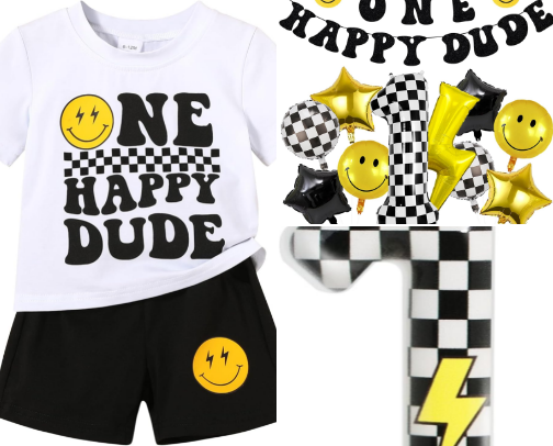 One Happy Dude Birthday cover photo collage
