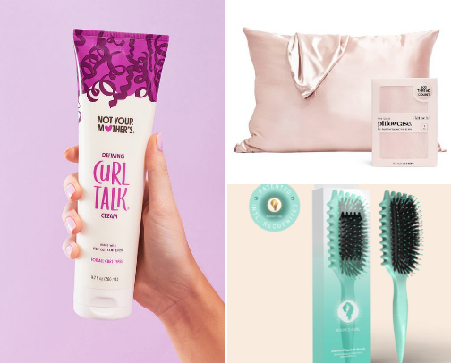 curly hair holy grails! cover photo collage