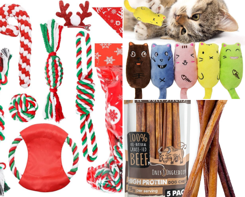 Stocking Stuffer Ideas for Pets cover photo collage