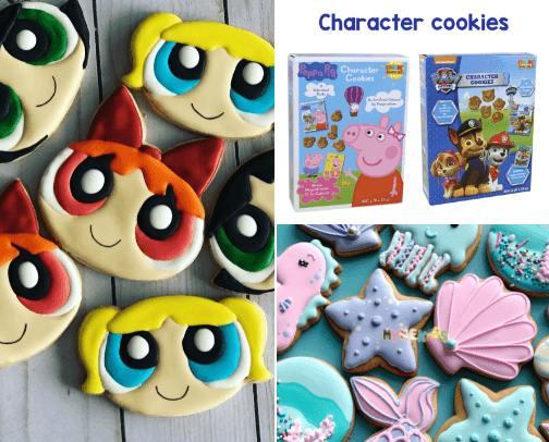 Cookies characters cover photo collage