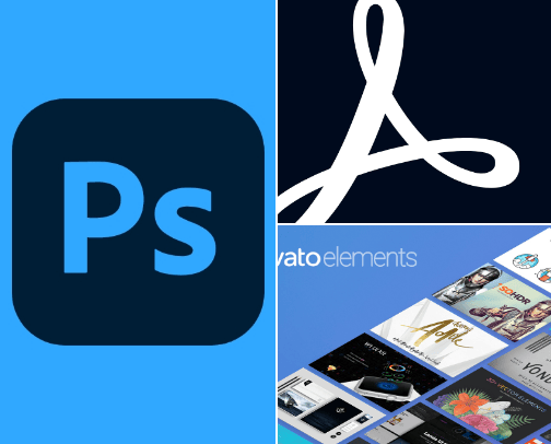 My favorite Graphic Design Tools. cover photo collage