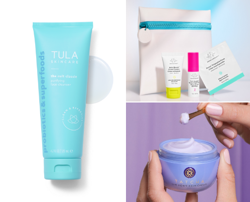 Skincare routine for the moms 🧖‍♀️✨ cover photo collage