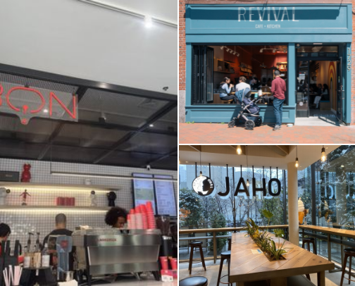 My Favorite Boston Coffee Shops cover photo collage