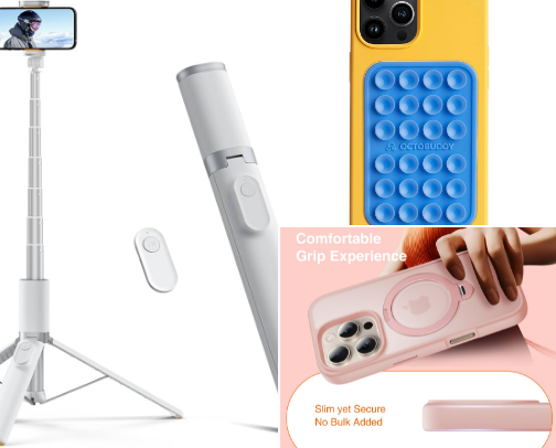items i use to help make content! cover photo collage