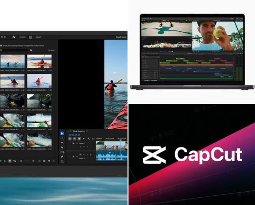 Content Creator Editing & Software cover photo collage
