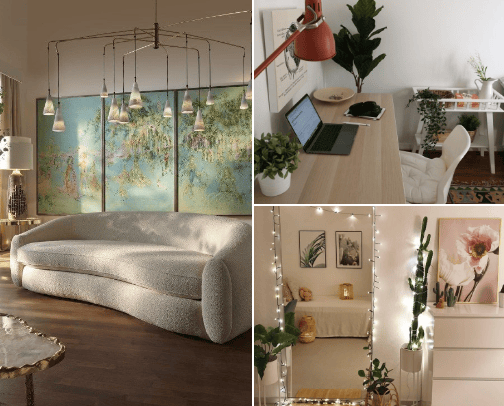 Room decor ideas 🛋️ cover photo collage
