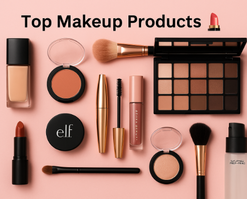 Top makeup products💄💋 cover photo collage