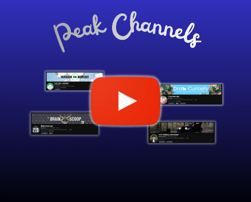 Peak YouTube Channels cover photo collage
