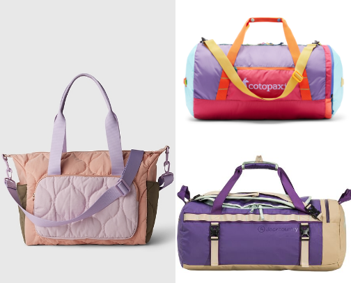 Cute duffel bags for travelling ladies cover photo collage