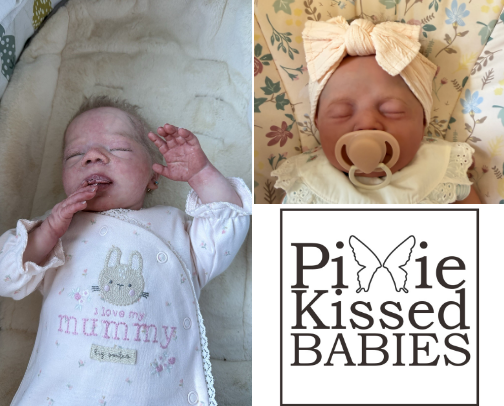 Reborn baby’s cover photo collage