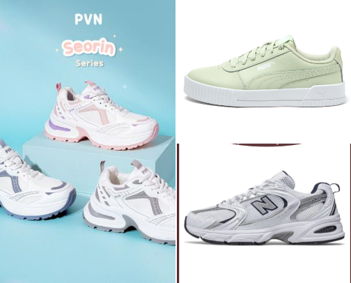 Sepatu cocok untuk semua acara cover photo collage