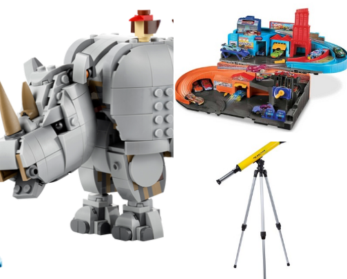 My 8 year old son's favorite toys cover photo collage