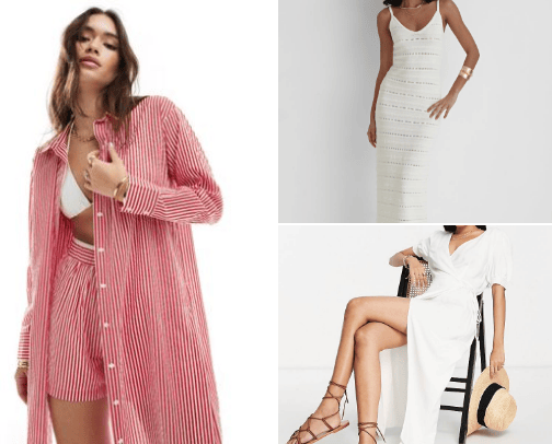 Summer clothes for women cover photo collage