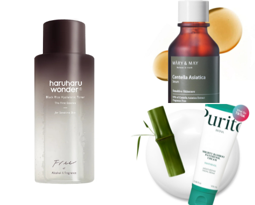 Skin care that helped my combo, acne, and fungal acne skin at a teen cover photo collage