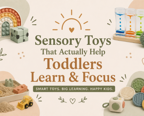 Sensory Toys That Actually Help Toddlers Learn & Focus (Ages 2–5) cover photo collage