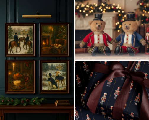 Ralph Lauren inspired Christmas🌲🧸🧣🦌🛷 cover photo collage