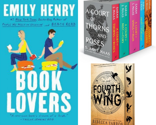 The Ultimate Bookish Girl Reading List (Romance and Fantasy) cover photo collage