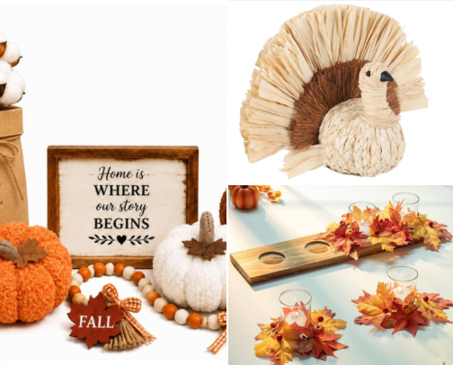 Thanksgiving Table Decor Finds cover photo collage