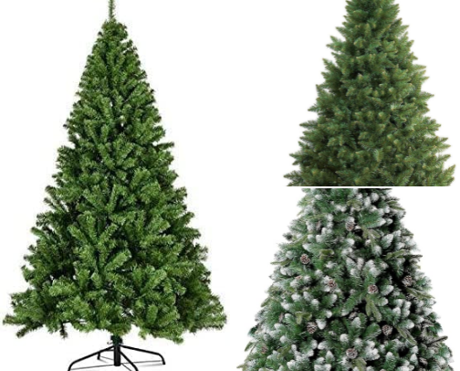 Christmas tree and Decoration cover photo collage