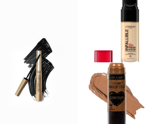 Drugstore makeup finds cover photo collage