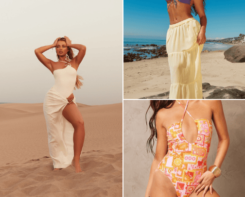 Seaside Escape Fashion Essentials 🌊🐚 cover photo collage