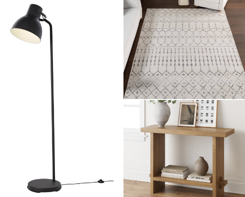 Living Room Upgrades Under $200 That Look Way More Expensive cover photo collage