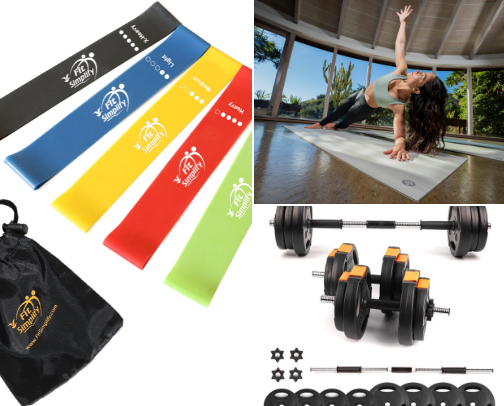 fitness and health cover photo collage