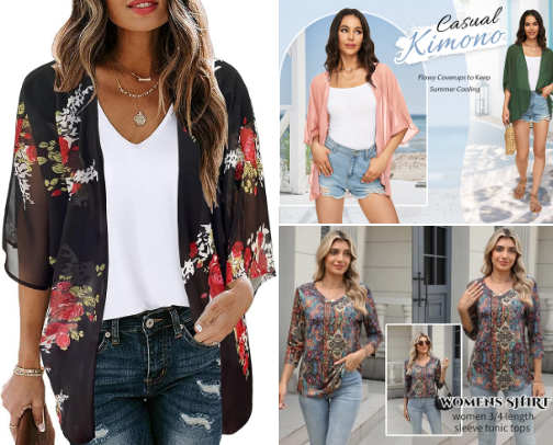 romantic women's clothing trends cover photo collage