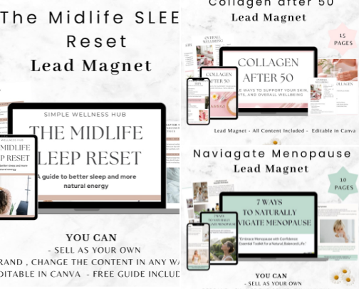 Digital Products & Tools for Wellness Coaches cover photo collage