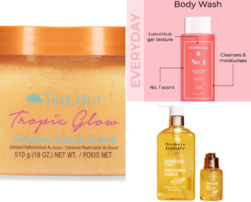 The ultimate affordable gourmand shower routine to leave you smelling delectable cover photo collage