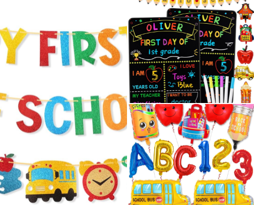 First Day of School cover photo collage