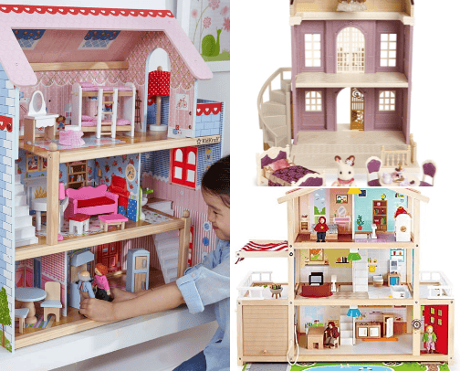 Cute Dollhouses & Miniature Collectibles cover photo collage