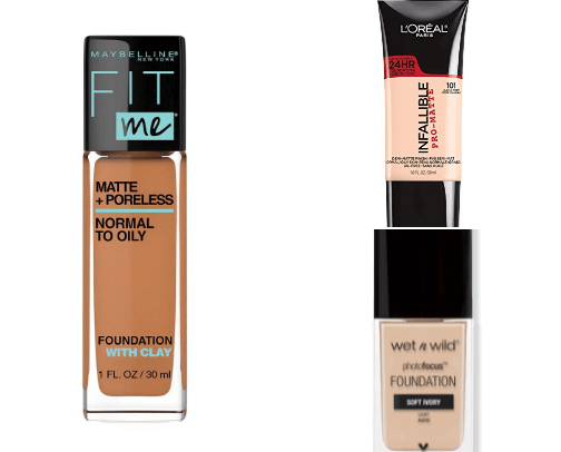Drugstores foundations for oily skin ❤️ cover photo collage