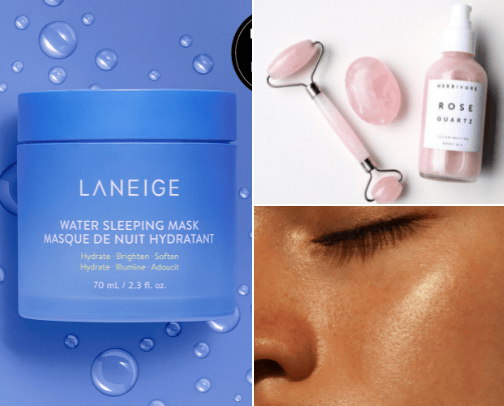 Skin care cover photo collage