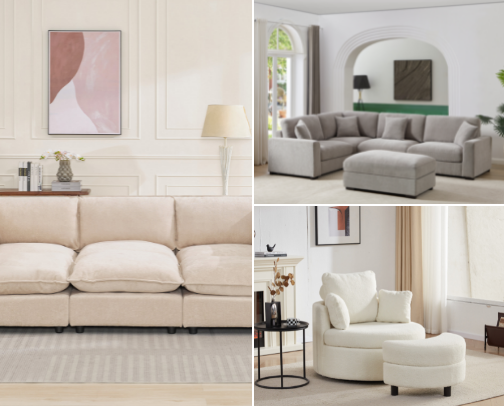 Minimalist Furniture: The Comfort of Less cover photo collage